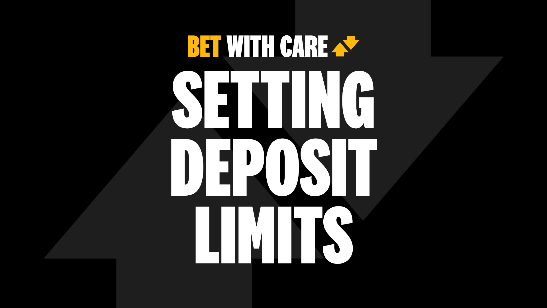 Setting Deposit Limits Bet With Care Betfair Hub